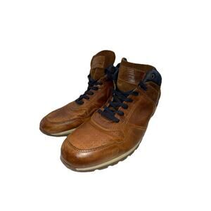 Size 11 - Men’s Bull Boxer Leather Hightop Shoes - Brown